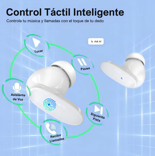 Audífonos In-Ear Bluetooth TWS Premium | Sonido Hi-Fi