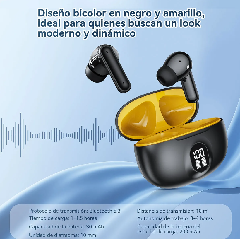 Auriculares Bluetooth Keluona H895B Inalambricos · Negro