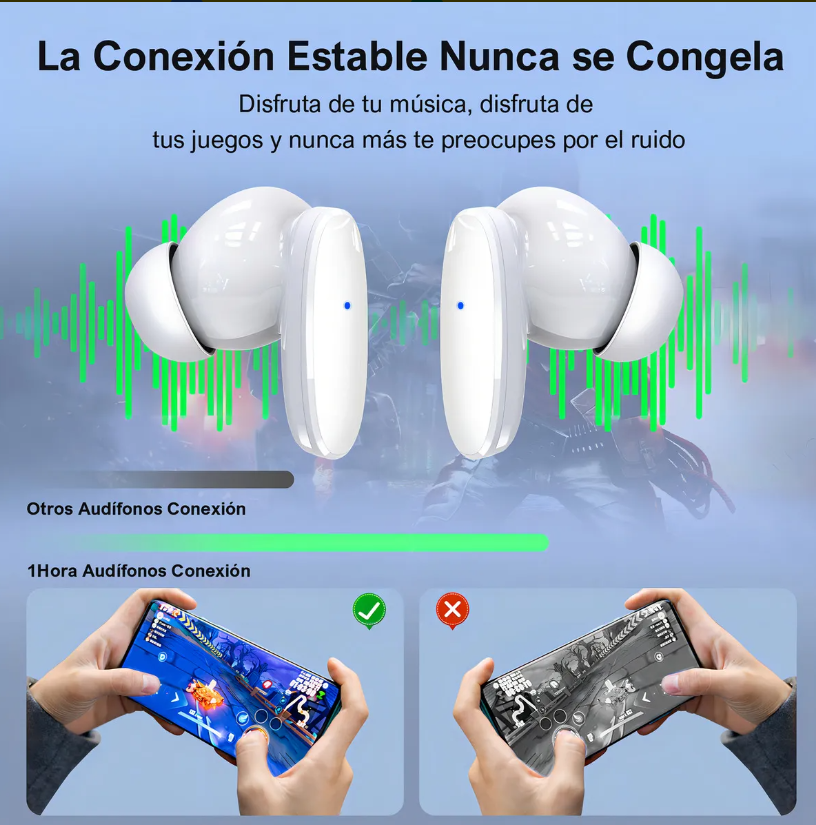 Audífonos In-Ear Bluetooth TWS Premium | Sonido Hi-Fi