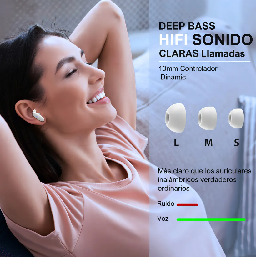 Audífonos In-Ear Bluetooth TWS Premium | Sonido Hi-Fi