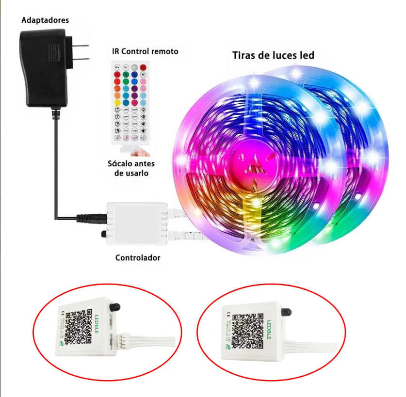 Tira de luces Genérica LED Strips 3535 RGB 30m