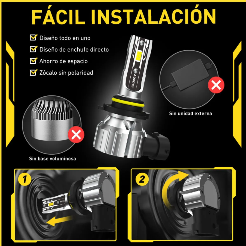 Kit De Faros Led, Luz Antiniebla